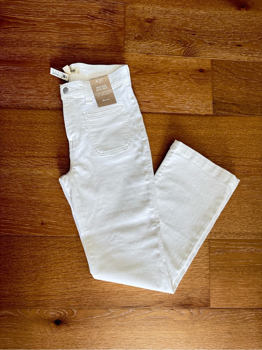Madewell Crisp White Straight-Leg Jeans